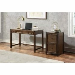 Baton Rouge Home Office Writing Desk - OSP Home Furnishings Champagne Oak -Outlet Desks Store unnamed file 11661