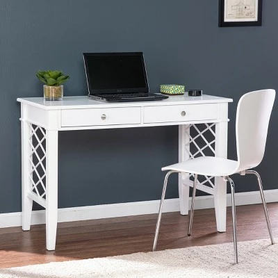 Mafsney Writing Desk White - Aiden Lane 4 Mafsney Writing Desk White - Aiden Lane - Image 2