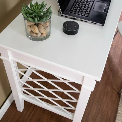 Mafsney Writing Desk White - Aiden Lane 5 Mafsney Writing Desk White - Aiden Lane - Image 3