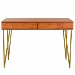 Pine Two Drawer Desk - Safavieh Natural -Outlet Desks Store unnamed file 11698
