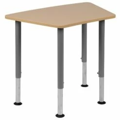 Emma and Oliver Hex Natural Collaborative Adjustable Student Desk - Home and Classroom -Outlet Desks Store unnamed file 117