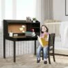 Costway Kids Desk & Chair Set Study Writing Desk w/ Hutch & Bookshelves -Outlet Desks Store unnamed file 11742