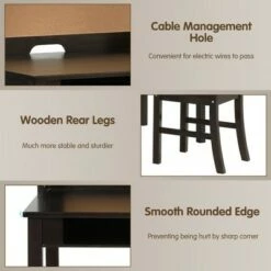 Costway Kids Desk & Chair Set Study Writing Desk w/ Hutch & Bookshelves 16 Costway Kids Desk & Chair Set Study Writing Desk w/ Hutch & Bookshelves -Outlet Desks Store unnamed file 11745