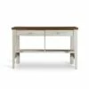 Fillmore Oak Finished Writing Desk Natural/Dark Brown - Baxton Studio -Outlet Desks Store unnamed file 11753
