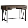 Monarch Specialties Laptop Table with Drawers-Industrial Style-Metal Legs Computer Desk Home & Office, 48" L, Brown Reclaimed Wood Look -Outlet Desks Store unnamed file 11782