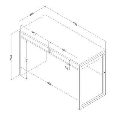 Interface Desk - South Shore Gray Oak 8 Interface Desk - South Shore Gray Oak - Image 6