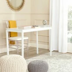 Duke Desk - White - Safavieh