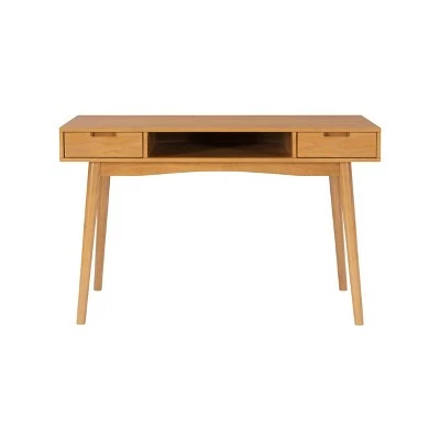 Perry Desk - Linon Light Brown 4 Perry Desk - Linon Light Brown - Image 2