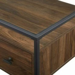 Lamvia Contemporary 2 Tier Glass Top Desk - Saracina Home Dark Walnut -Outlet Desks Store unnamed file 1190