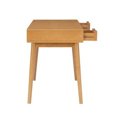 Perry Desk - Linon Light Brown 7 Perry Desk - Linon Light Brown - Image 5