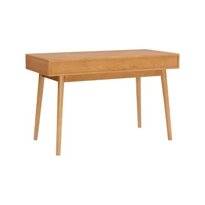 Perry Desk - Linon Light Brown 8 Perry Desk - Linon Light Brown - Image 6