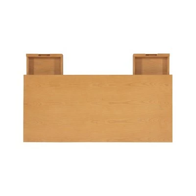 Perry Desk - Linon Light Brown 11 Perry Desk - Linon Light Brown - Image 9