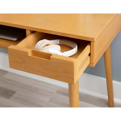 Perry Desk - Linon Light Brown 14 Perry Desk - Linon Light Brown - Image 12