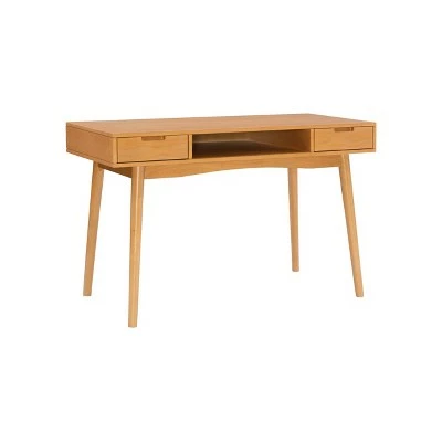 Perry Desk - Linon Light Brown 17 Perry Desk - Linon Light Brown - Image 15