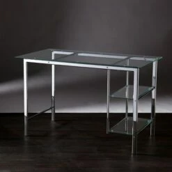 Dorothy Contemporary Writing Desk Chrome with Glass Desk White - Aiden Lane 11 Dorothy Contemporary Writing Desk Chrome with Glass Desk White - Aiden Lane -Outlet Desks Store unnamed file 11929