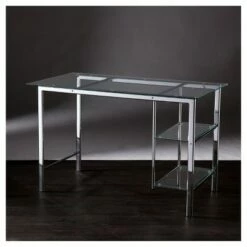 Dorothy Contemporary Writing Desk Chrome with Glass Desk White - Aiden Lane 12 Dorothy Contemporary Writing Desk Chrome with Glass Desk White - Aiden Lane -Outlet Desks Store unnamed file 11930