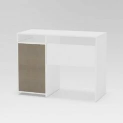 Bristol 3 Drawer Writing Desk with Shelf White - Chique -Outlet Desks Store unnamed file 11954