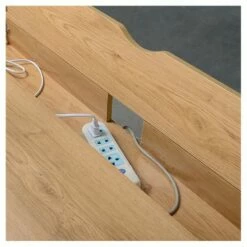 Modern Multi Storage Computer Desk with Storage Beige/White - Techni Mobili -Outlet Desks Store unnamed file 11992