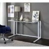 Tyrese Writing Desk - Acme Furniture Clear Glass/white -Outlet Desks Store unnamed file 11994