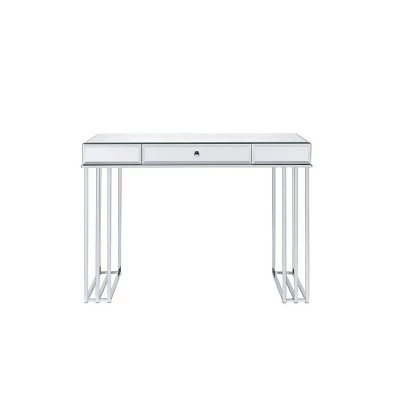 Critter Writing Desk - Acme Furniture Mirrored/chrome 5 Critter Writing Desk - Acme Furniture Mirrored/chrome - Image 3