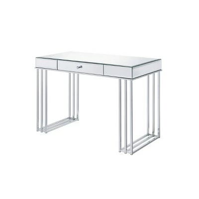 Critter Writing Desk - Acme Furniture Mirrored/chrome 7 Critter Writing Desk - Acme Furniture Mirrored/chrome - Image 5