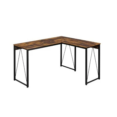 Zetri Writing Desk - Acme Furniture Rustic Oak/black 6 Zetri Writing Desk - Acme Furniture Rustic Oak/black - Image 4