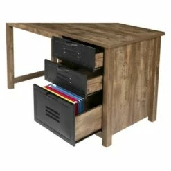 Norwood Range 3Drawer Writing Desk Wood And Black Metal Oak - OneSpace 18 Norwood Range 3Drawer Writing Desk Wood And Black Metal Oak - OneSpace -Outlet Desks Store unnamed file 12088