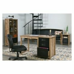 Norwood Range 3Drawer Writing Desk Wood And Black Metal Oak - OneSpace 21 Norwood Range 3Drawer Writing Desk Wood And Black Metal Oak - OneSpace -Outlet Desks Store unnamed file 12091