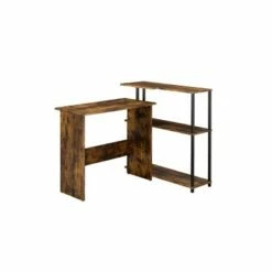 Ievi Writing Desk - Acme Furniture Rustic Oak/black -Outlet Desks Store unnamed file 12132