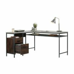 Market Commons L Desk Walnut - Sauder -Outlet Desks Store unnamed file 12173
