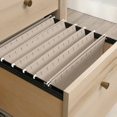 Willow Place Single Ped Desk Pacific Maple - Sauder 4 Willow Place Single Ped Desk Pacific Maple - Sauder - Image 2