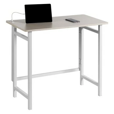 Basics No Assembly Compact Desk with USB White - OneSpace 6 Basics No Assembly Compact Desk with USB White - OneSpace - Image 4