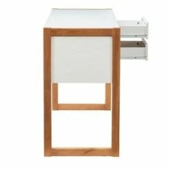 Sierah 2 Drawer Desk - Linon White/natural -Outlet Desks Store unnamed file 12275