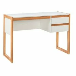 Sierah 2 Drawer Desk - Linon White/natural -Outlet Desks Store unnamed file 12285