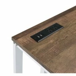 Tyrese Built-In USB Port Writing Desk - Acme Furniture Walnut/black -Outlet Desks Store unnamed file 12295