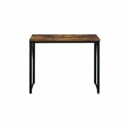 Zaidin Writing Desk - Acme Furniture Weathered Oak/black