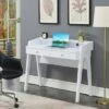 Newport Deluxe 2 Drawer Desk White - Breighton Home -Outlet Desks Store unnamed file 12358