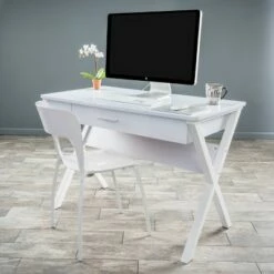 Kappa Computer Desk White - Christopher Knight Home