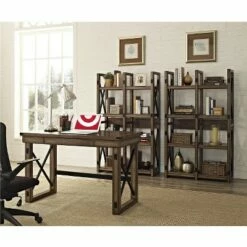 Hathaway Wood Writing Desk with Drawers - Room & Joy Rustic Gray -Outlet Desks Store unnamed file 12378
