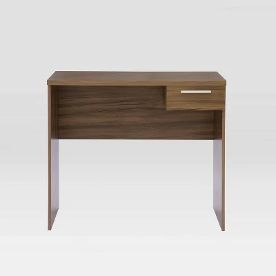 Modern Computer Writing Desk with Drawer Walnut - Techni Mobili 3 Modern Computer Writing Desk with Drawer Walnut - Techni Mobili