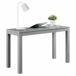 George Large Wood Writing Desk with Drawers - Room & Joy Gray