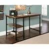 Austin 2 Shelf Desk Brown - Linon 2 Austin 2 Shelf Desk Brown - Linon -Outlet Desks Store unnamed file 12442