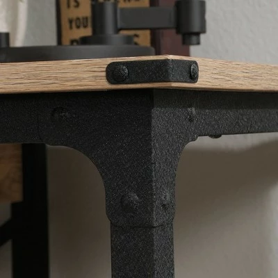 Steel River Desk Distressed Brown - Sauder 12 Steel River Desk Distressed Brown - Sauder - Image 10