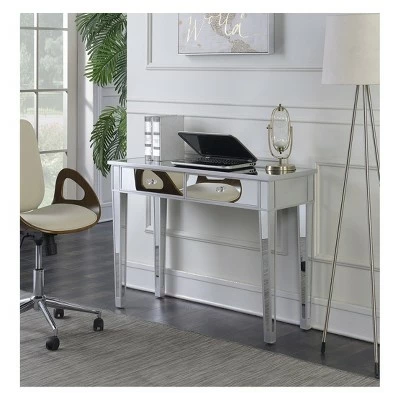 Gold Coast Mirrored Desk Silver/Mirror - Breighton Home 4 Gold Coast Mirrored Desk Silver/Mirror - Breighton Home - Image 2