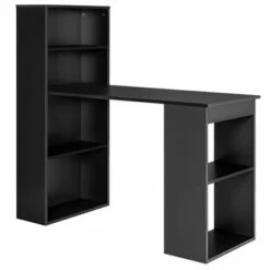 Costway Computer Desk Writing Workstation Office w/6-Tier Storage Shelves WhiteBlack -Outlet Desks Store unnamed file 1249