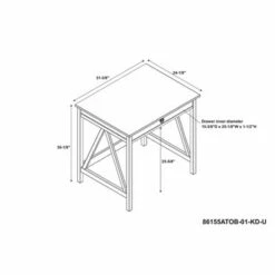 Computer Desk Tobacco - Linon -Outlet Desks Store unnamed file 12511