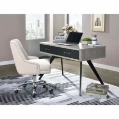 Magna Desk Faux Concrete/Black - Acme Furniture -Outlet Desks Store unnamed file 12544
