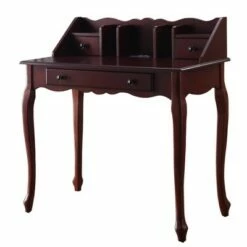 Maral Built-In USB Port Writing Desk Espresso - Acme Furniture