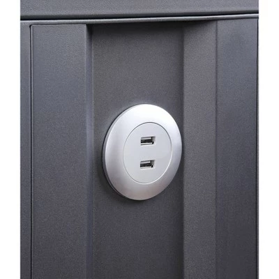 Cargo Desk Gunmetal - Acme Furniture 4 Cargo Desk Gunmetal - Acme Furniture - Image 2