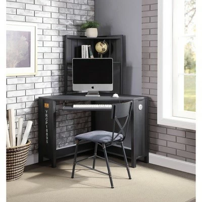 Cargo Desk Gunmetal - Acme Furniture 5 Cargo Desk Gunmetal - Acme Furniture - Image 3